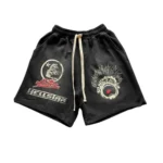 Hellstar Records Sweat Shorts Washed Black