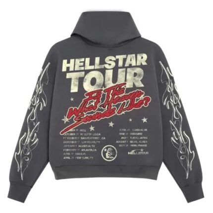 Grey Hellstar Records Hoodie