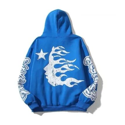 Blue Hellstar Hoodie For Men’s